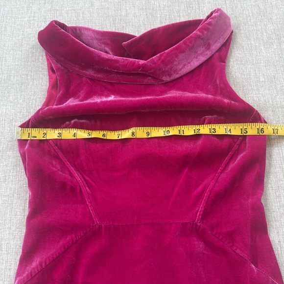 Boden Velvet Martha Midi Dress English Berry Magenta women’s‎ size 4 - Picture 9 of 16